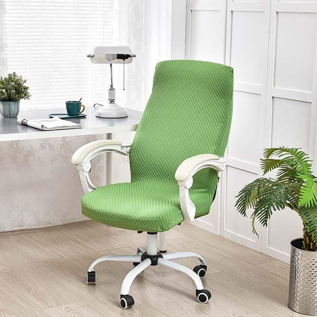 Yiran Furniture Elastischer Bürostuhlbezug mit Reißverschluss, Grün, B/T/H: 25 x 15 x 5 cm - Bild 1