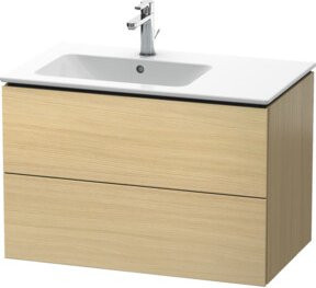 Duravit Waschtischunterschrank L-Cube mit 2 Schubladen, Becken links, mittlere Ecken, B/T/H: 82 x 48,1 x 55 cm - Bild 1