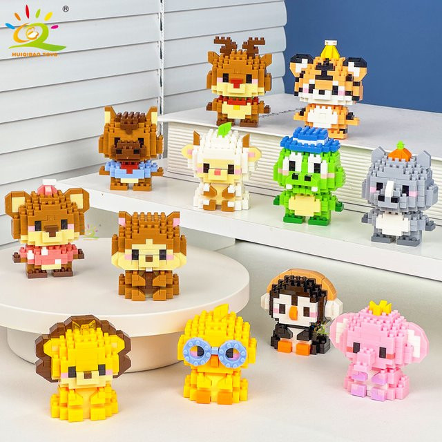 HUIQIBAO Lion, Micro Bausteine, 3D Diamant Modell, Tiere - Bild 1