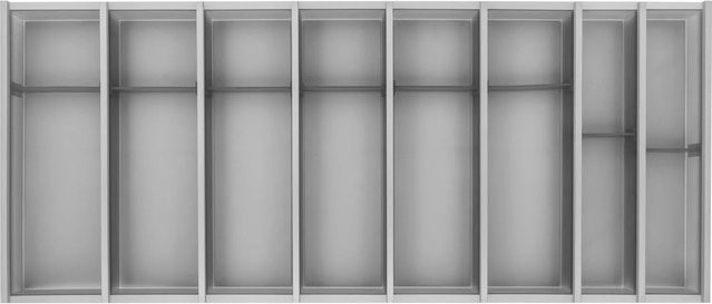 Ninka Besteckkasten-Set Cuisio für Merivobox Korpusbreite 1200 mm, Kunststoff, Graphit Transluzent, B/T/H: 47,3 x 120,0 x 5,5 cm - Bild 1