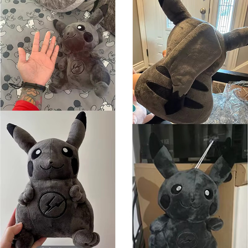 Pokemon X Fragment Anime Charakter Dark Pikachu Plüschfigur in Schwarz, 20 cm - Bild 3