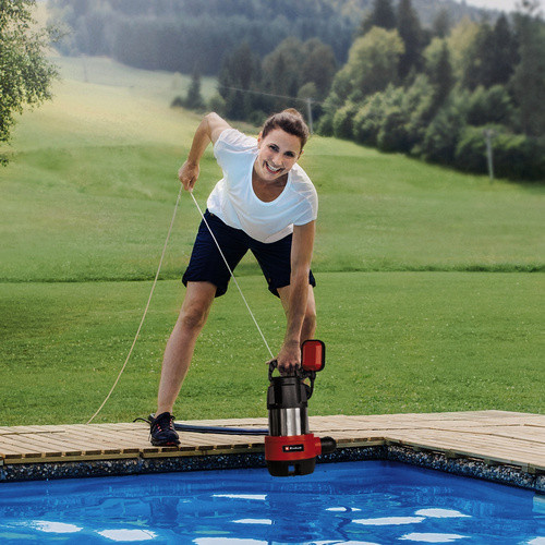 Einhell Schmutzwasser-Tauchpumpe GC-DP 9040 N in Rot/Multicolor - Bild 7