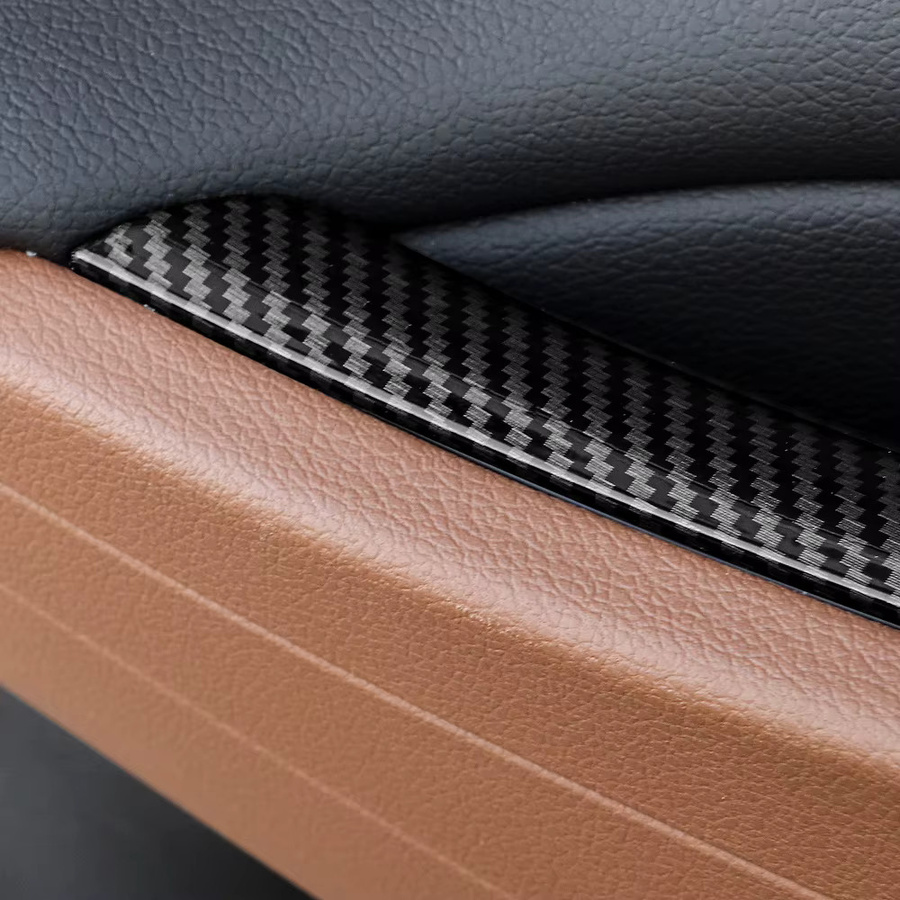 4er-Set Dekorative Zierleisten für Genesis G80 RG3 2021-2025 aus ABS in Schwarz für Fenstersteuerung und Türgriffe - Bild 3