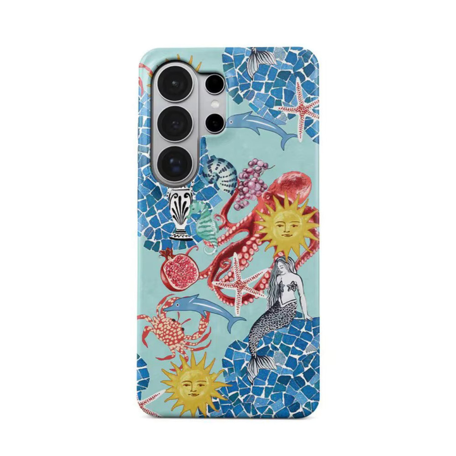 Clmj Aegean Affair Handyhülle für Samsung Galaxy S20 S23 S24 S25 S26 FE Plus Ultra Edge 4G 5G mit doppelschichtiger Rückabdeckung - Bild 2