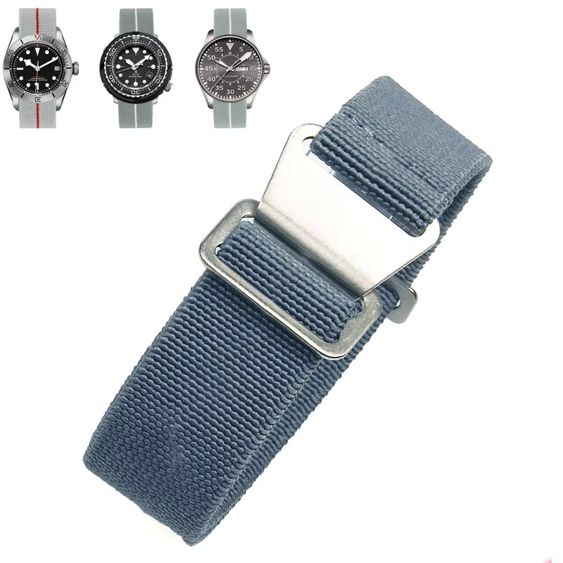 Zhangeer Uhrenarmband Nylon, elastisch geflochten, Unisex - Bild 3