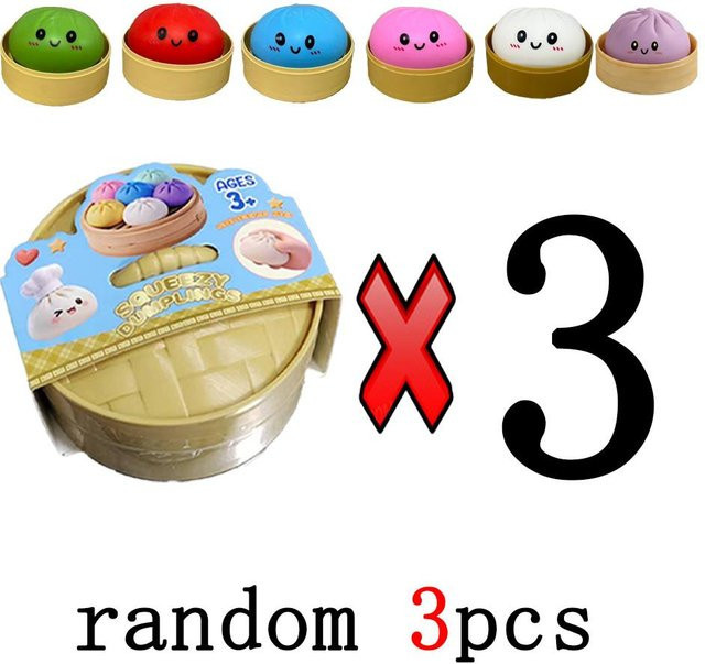 BC Pet Supplies Glitzer Teigtaschen Squishies, Mystery Box, Buntes Essen, Sensorisches Fidget Spielzeug, Anti Stress Knetbälle - Bild 1