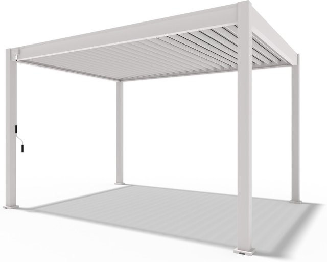 Trumpf Pergola mit Lamellendach aus Aluminium und Stahl in Sand, B: 4 m, T: 3 m - Bild 1