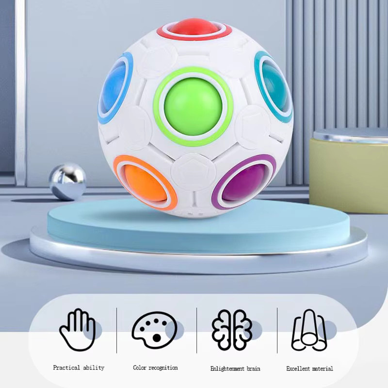 Meade Magischer Regenbogen-Puzzleball, Würfel, Geschwindigkeitsball - Bild 3