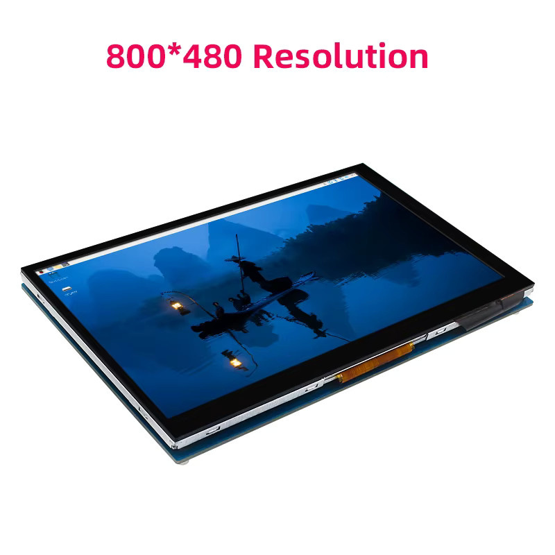 SHCHV 7-Zoll DSI-Touchscreen IPS-Display mit 800 x 480 Auflösung und MIPI CSI-Kabel für Raspberry Pi 5, 4B, 3B+ und 3B - Bild 2