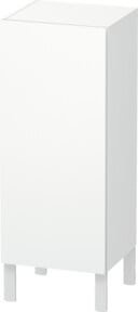 Duravit L-Cube individual Halbhochschrank weiß matt mit Glastür links - Bild 1
