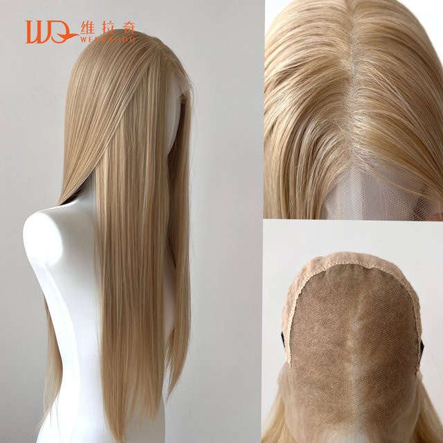 WEERAODD Lace-Front-Perücke, Blond-Braun, 26 Zoll, 150 % Dichte, Damen - Bild 1