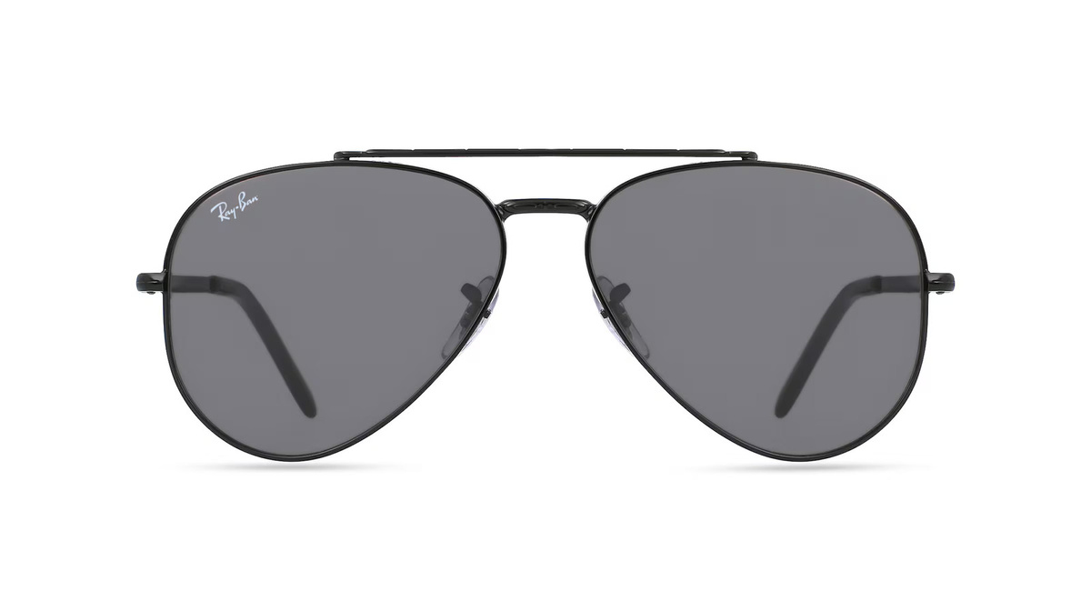 Ray-Ban RB 3625 Sonnenbrille Aviator, Vollrand, Metall, Unisex, schwarz, grau - Bild 1