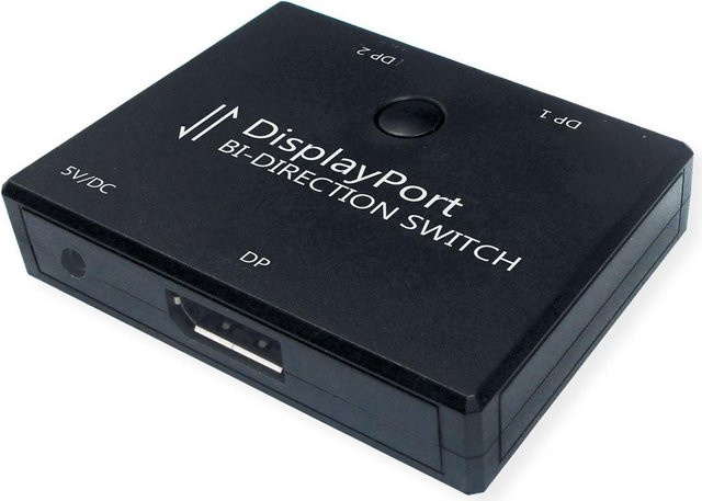 Value Videosplitter DisplayPort auf 2x DisplayPort in Schwarz (14.99.3587) - Bild 1