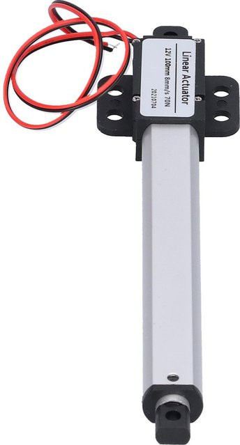 Koogeelife Mini Elektrischer Linearantrieb, 100 mm Hubweg, 12 V Eingangsspannung, Geräuscharm mit Kurzschlussschutz, Silber - Bild 1