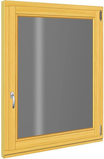 Roro Holzfenster Fichte in Braun oder Beige, Typ Drehen-Kipp, Breite: 98 cm, Höhe: 118 cm, DIN R - Bild 1
