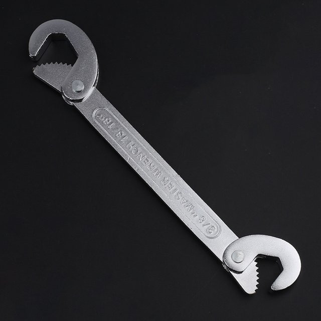 WOZOBUY Universelles Schlüsselrohrschlüssel-Set aus Kohlenstoffstahl 45#, Schraubenschlüssel mit offenem Ende für Klempnerarbeiten, 9–22 mm - Bild 1