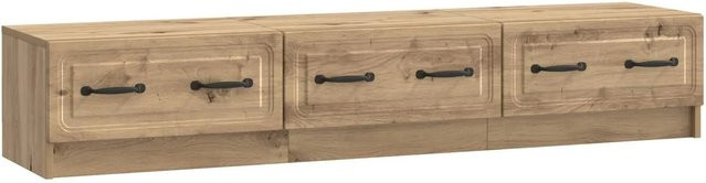 vidaXL TV-Schrank Artisan-Eiche in Braun, moderner Mediaschrank aus Holzwerkstoff, B/T/H: 147 x 34,5 x 27 cm - Bild 1