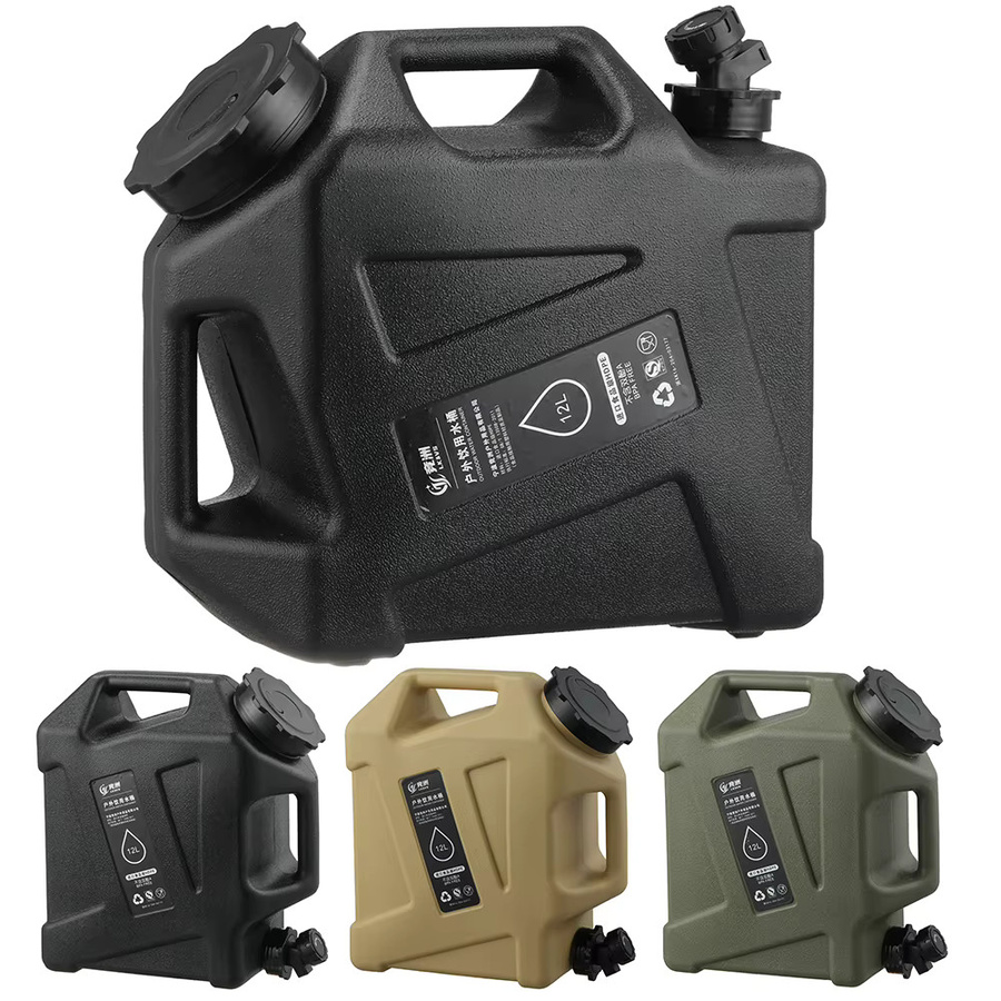 APWIKOGER Tragbarer Outdoor Wassereimer mit Wasserhahn, 12 l, Blau/Weiß - Bild 6