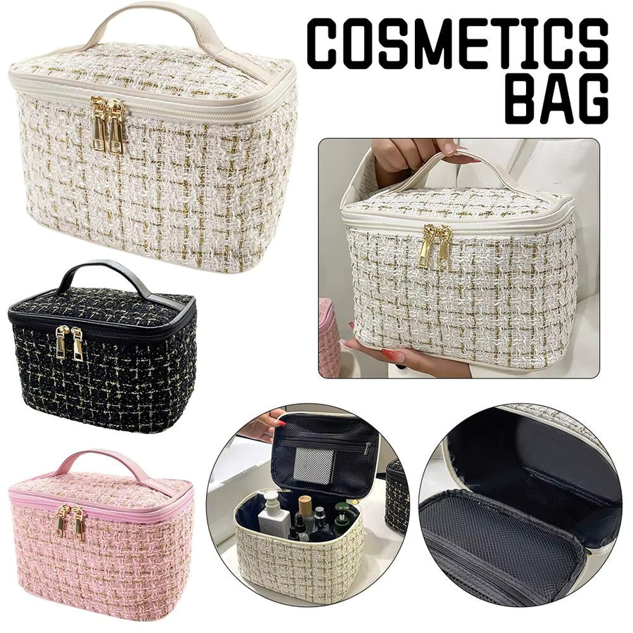 jaysuing Kosmetik Tasche, gewebt, groß, für Make-up Pinsel und Reise - Bild 3