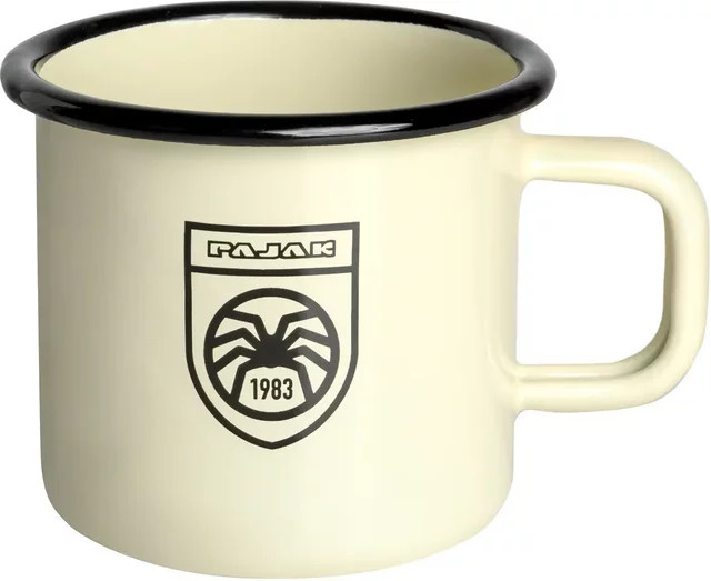 Pajak Emaille Tasse in Beige und Weiß mit 350 ml Inhalt - Bild 1