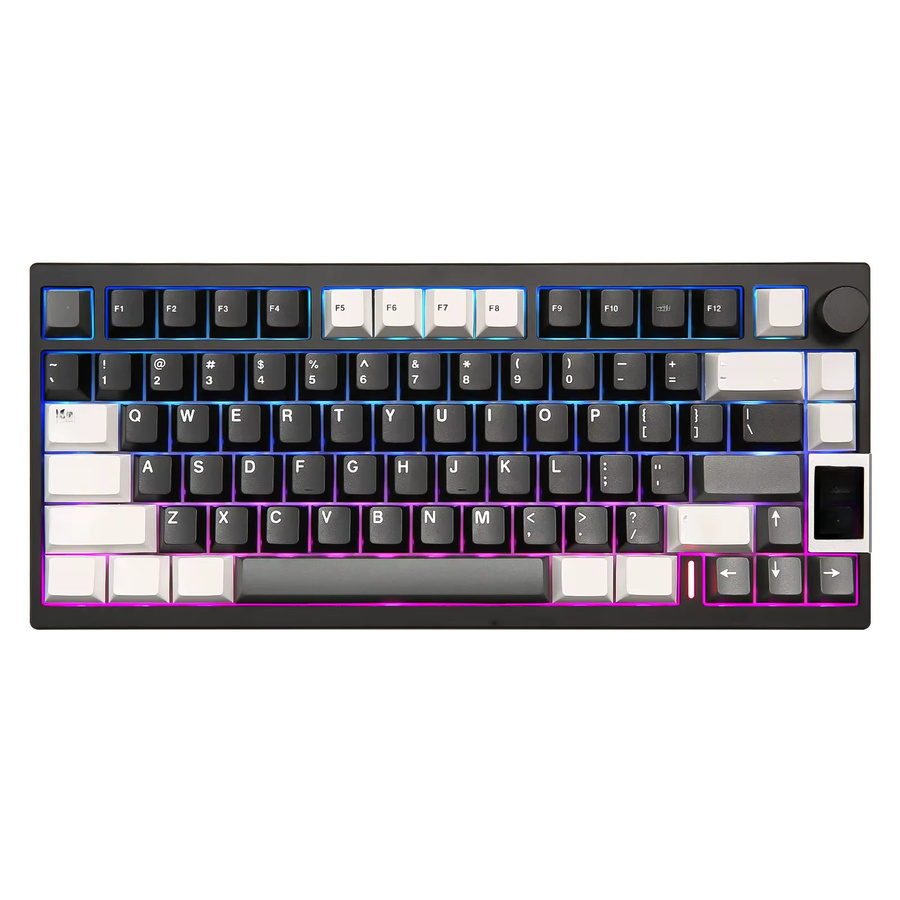 YUNZII AL80 Mechanische Gaming-Tastatur in Schwarz mit Aluminiumgehäuse, kabellose Bluetooth-Verbindung, Hot-Swap, QMK/VIA-Unterstützung und intelligentem LCD-Display mit Funktionsknopf - Bild 6