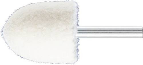PFERD Filzpolierstifte Spitzkegelform mittelhart, Durchmesser: 30 mm, Schaft-Durchmesser: 6 mm, Farbe: Weiß, 10 Stück - Bild 1