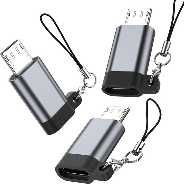 IEOVIEE Typ-C auf Micro USB Adapter Set für Xiaomi Redmi und Huawei Ladegeräte - Bild 1