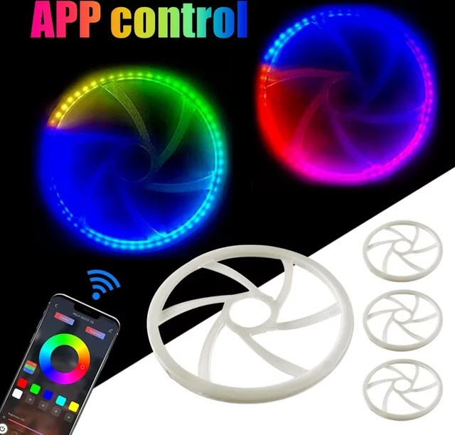 4er-Set LED Auto Sound Lautsprecher RGB Symphonie Ambiente-Beleuchtung mit 64 Farben und App-Steuerung, Multicolour, 6,5 Zoll - Bild 1