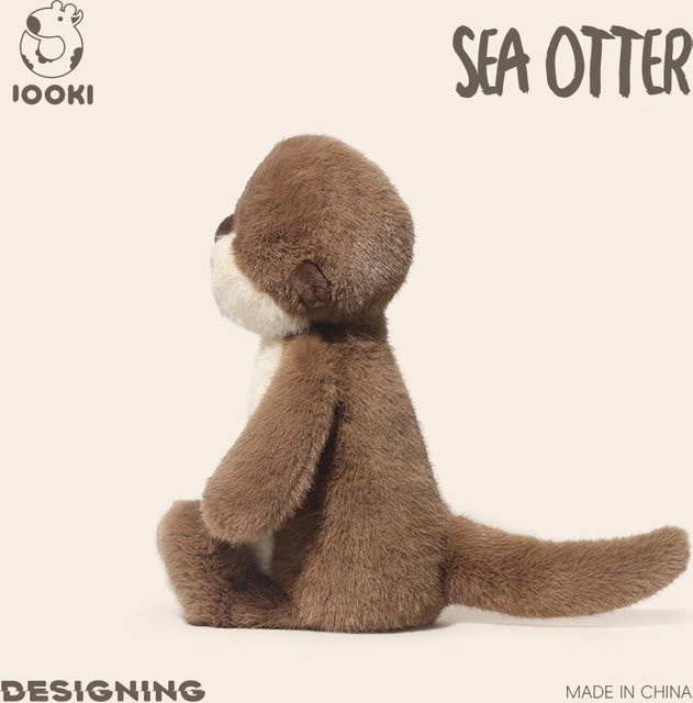 Kawaii Braunes Meerotter-Plüschtier, 36 cm - Bild 1