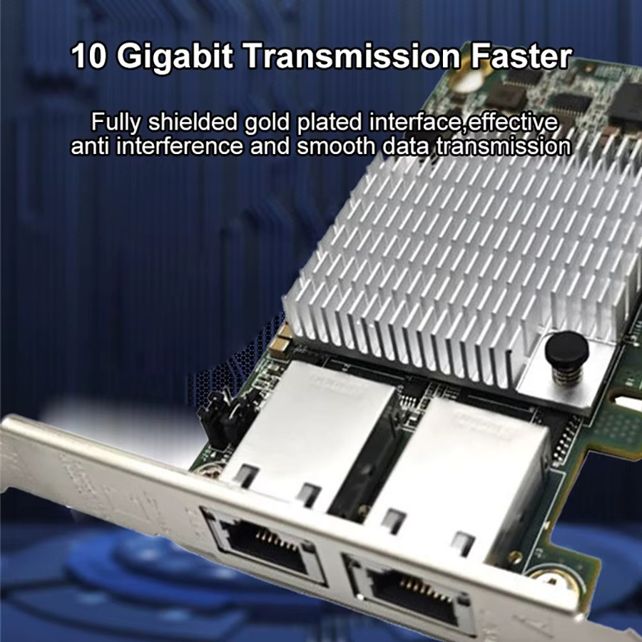 Intel X540-T2 Dual RJ45 PCIe x8 10GbE Ethernet Netzwerkadapter in Silber und Weiß - Bild 4