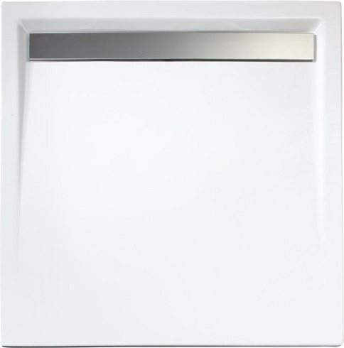 Schulte Duschwanne ExpressPlus in Chromfarben und Alpinweiß, B/T: 90 x 90 cm - Bild 1