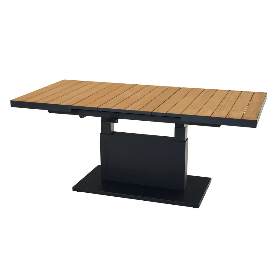 Siena Garden Gartentisch Talina aus Teakholz rechteckig ausziehbar braun - Bild 2