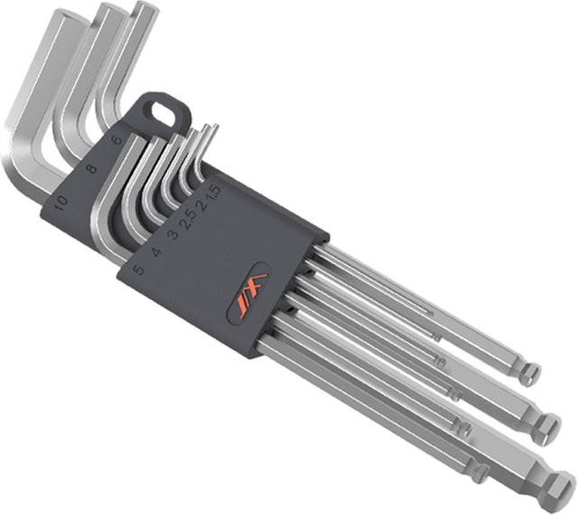 JIMIHOME 9-teiliges Sechskantschlüssel-Set mit L-Schraubenschlüsseln von 1,5 mm bis 10 mm für die Fahrradreparatur - Bild 1