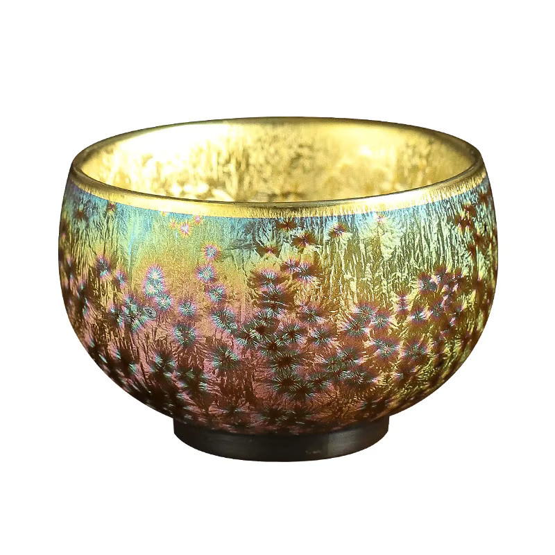 Master Cup Teeschale aus Keramik mit Untertasse, vergoldet in Bunt, Silber und Gold - Bild 4