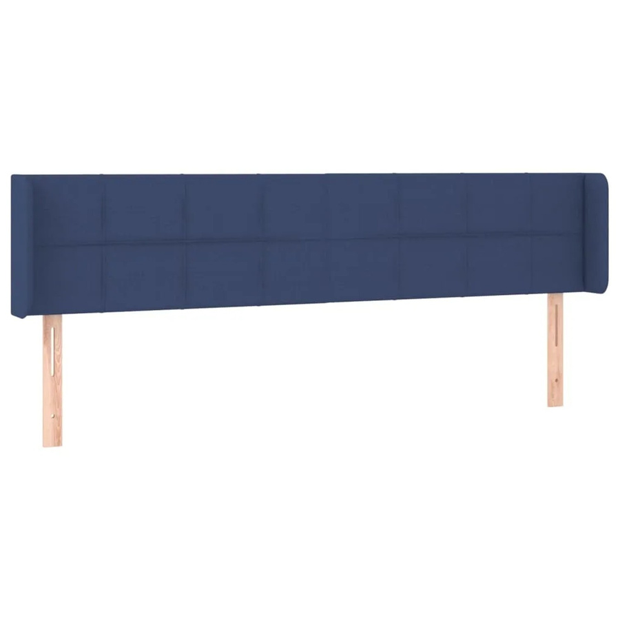 vidaXL LED Kopfteil Blau mit USB-Ladeport und integrierter Beleuchtung, B/T/H: 203 x 16 x 78/88 cm - Bild 2