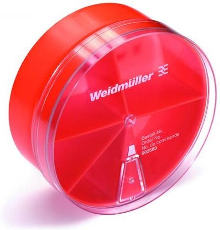 Weidmüller Aderendhülsen-Leerbox mit 5 Trennstegen in Rot - Bild 1