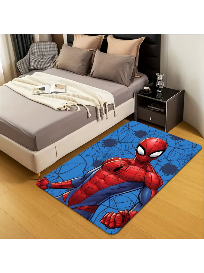 Beast Kingdom Marvel Fußmatte mit Spider-Man vs. Venom Cartoon-Muster aus Flanell, B/T: 60 x 60 cm, Mehrfarbig - Bild 6