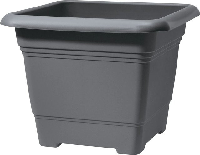 Scheurich Pflanzgefäß Nora Blumenkübel in Metallic Grey mit Granit-Optik, B/T/H: 27,6 x 27,6 x 27,6 cm - Bild 1