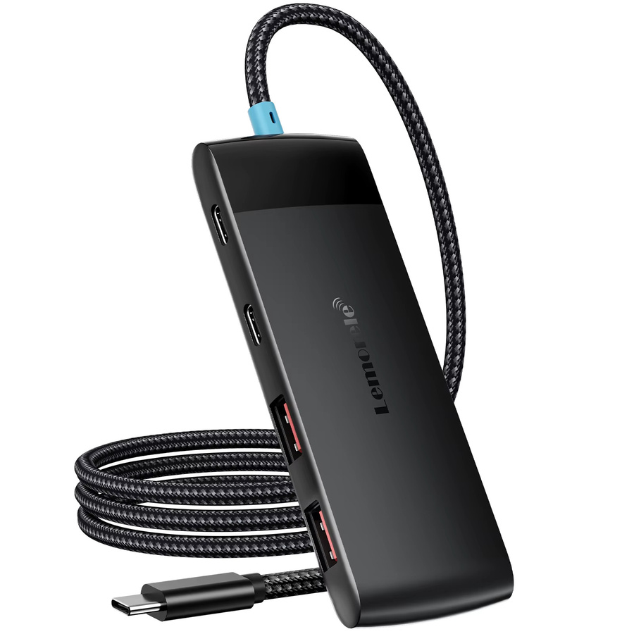 Lemorele TC109 5-in-1 USB-C Hub mit USB 3.2 10 Gbit/s, 2 USB-A und 2 USB-C Anschlüssen, kompatibel mit Thunderbolt 3/4, Mac und Windows - Bild 6