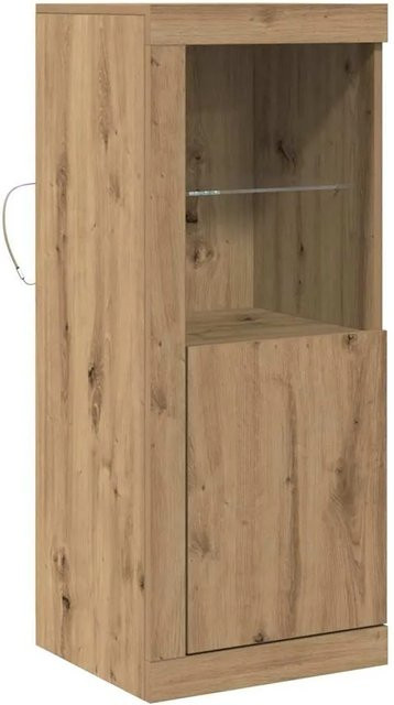 vidaXL Sideboard in Braun im rustikalen Eichen-Look, B/T/H: 41 x 37 x 100 cm - Bild 1