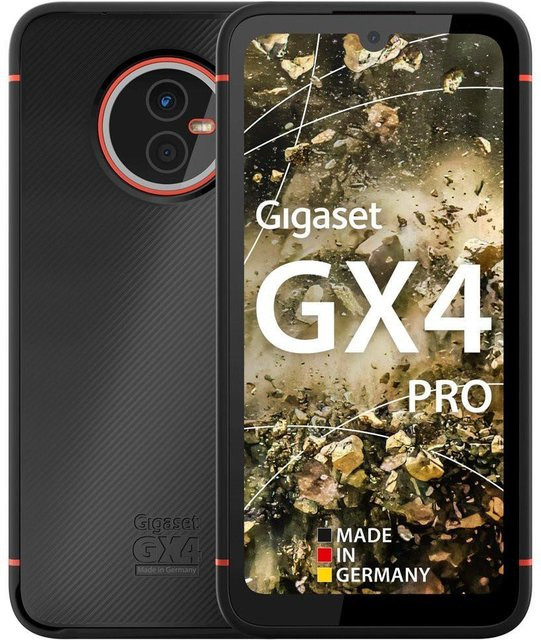Gigaset GX4 PRO Robustes 4G-Smartphone mit 6,1 Zoll HD+ Display, 6 GB RAM und 128 GB Speicher in Schwarz - Bild 1