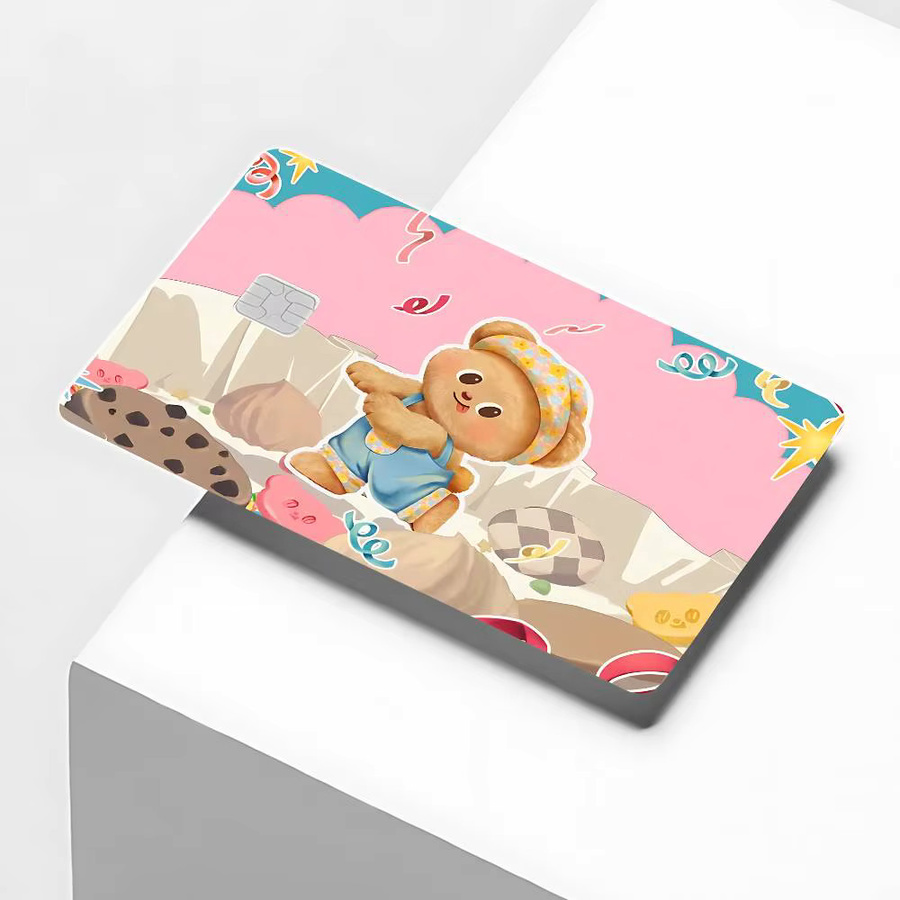 B-butter Bear Kreditkarten-Aufkleber Skin-Sticker für Bankkarten Bus- und U-Bahn-Karten in Multicolour - Bild 2