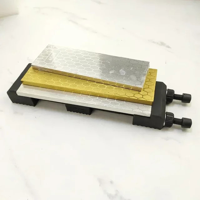 RSCHEF Multifunktions-Diamant-Schleifstein mit Silikon-Basis für Messer, Silber - Bild 1