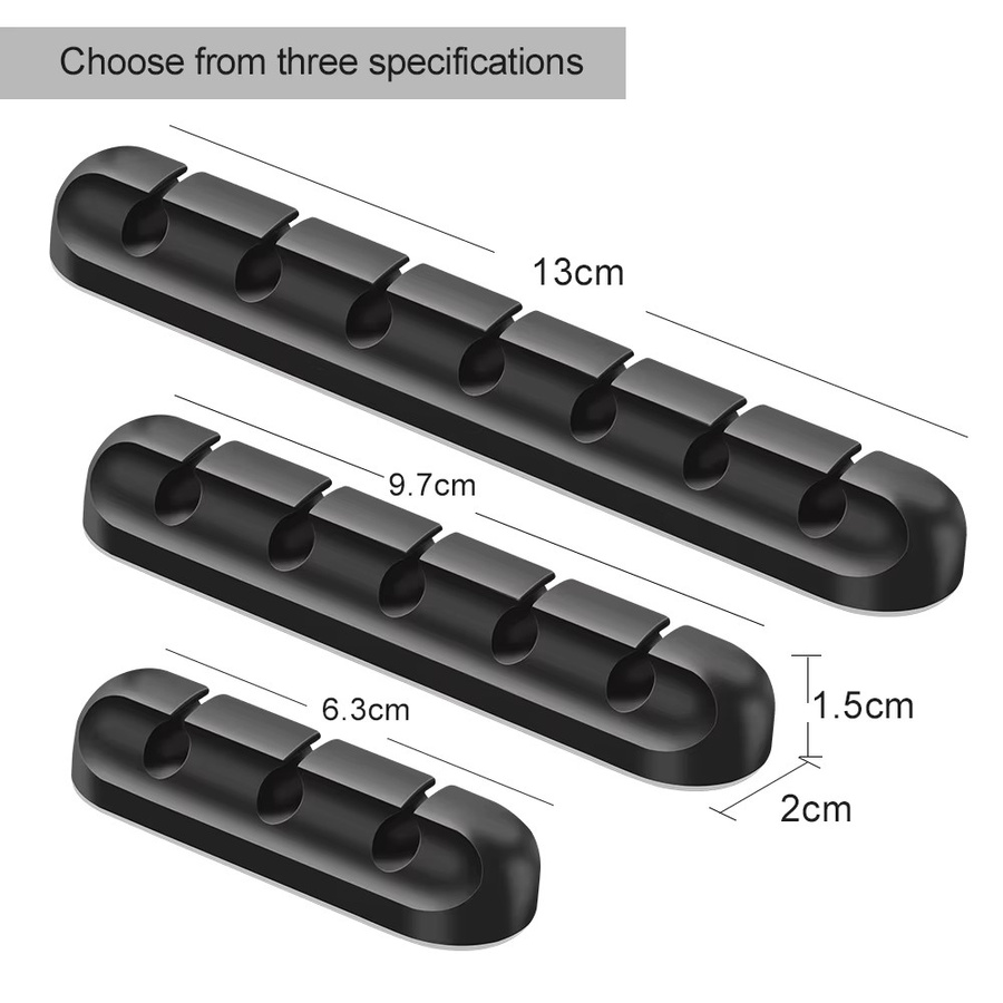 Urgrico USB-Datenkabel Organizer aus flexiblem Silikon für Elektronik und Auto in Schwarz oder Grau - Bild 4