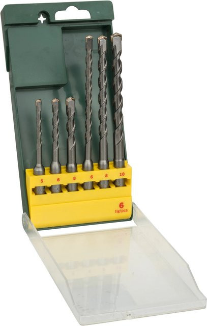 Bosch Promoline SDS-plus Hammerbohrer-Set mit Hartmetallspitze, 6-teilig, grau - Bild 1