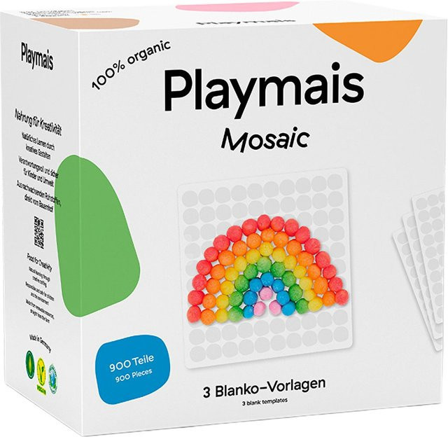 Playmais Mosaic 900 Mosaik-Set mit 3 Blanko Vorlagen - Bild 1