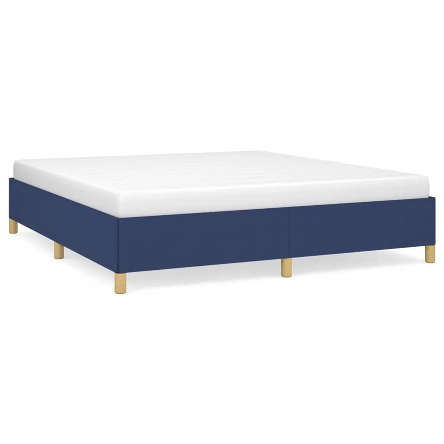 vidaXL Boxspringbett Blau B: 160 cm, T: 200 cm, H: 35 cm - Bild 2