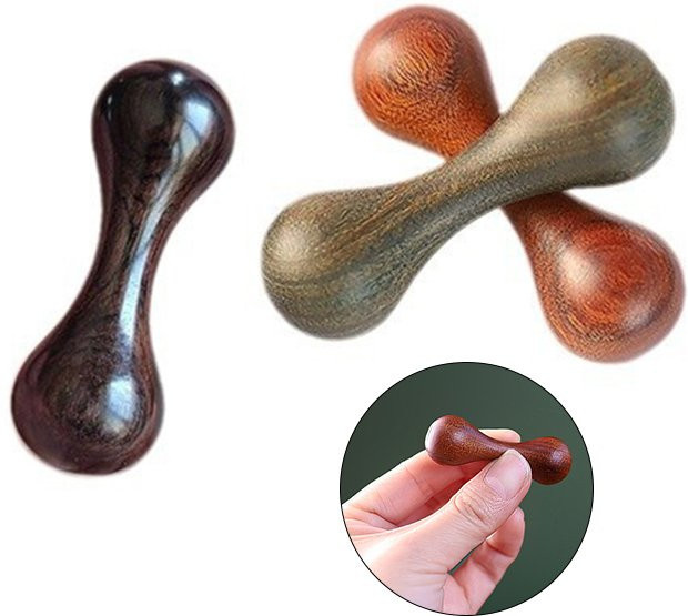 Holz Knucklebone Dekompressionsspielzeug, Sandelholz, Hand Spinner - Bild 1