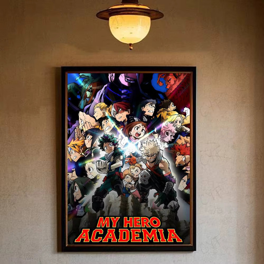 Kayou My Hero Academia Anime Poster, dekorative Illustration in Mehrfarbig, modernes Wandgemälde aus Papier - Bild 4