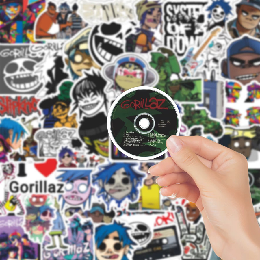 GOGOTU Gorillaz Aufkleber, 50-teiliges Set, multicolour - Bild 1